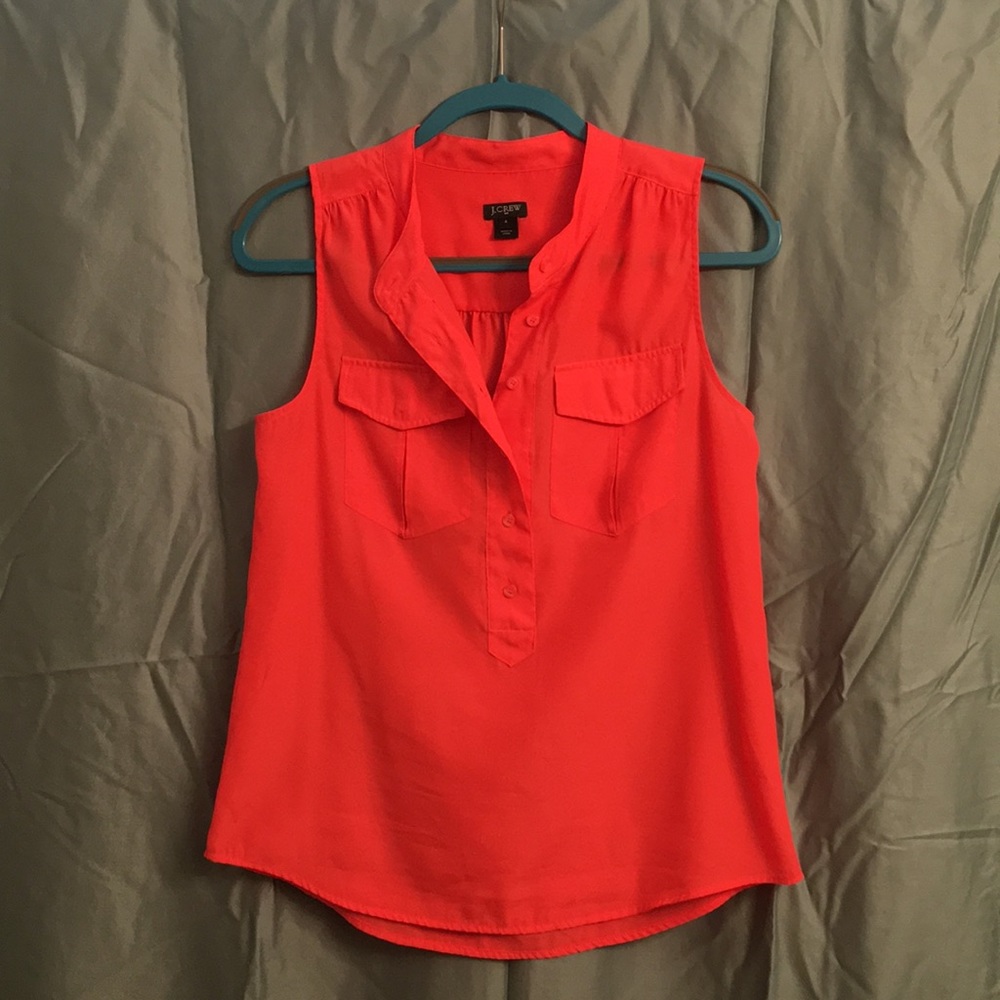 J. Crew coral tank top
